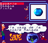 The Fish Files (Game Boy Color) screenshot: Inventory