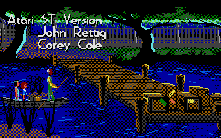 The Colonel's Bequest (Atari ST) screenshot: Coming to the mansion in the intro.