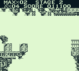 The Adventures of Star Saver (Game Boy) screenshot: Looks like some sort of space station.