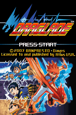 Draglade (Nintendo DS) screenshot: Title screen.