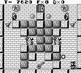 Solomon's Club (Game Boy) screenshot: Level 1 room 10, press up and B to use item, I just shot a fire ball
