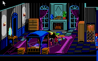 The Colonel's Bequest (Atari ST) screenshot: The Colonel's room.
