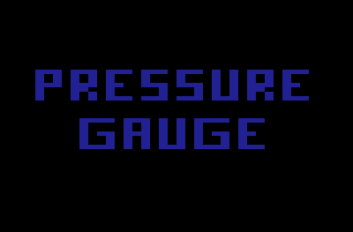 Pressure Gauge (Atari 2600) screenshot: Title screen