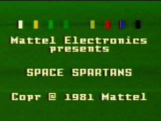 Space Spartans (Intellivision) screenshot: Title screen