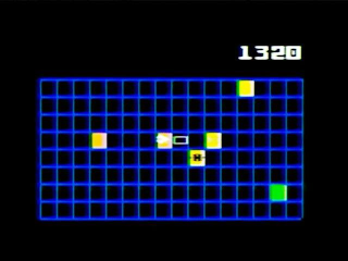 Space Spartans (Intellivision) screenshot: Base under attack hyperdrive to defend it