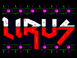 Lirus (ZX Spectrum) screenshot: Loading screen.