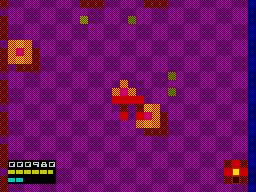Lirus (ZX Spectrum) screenshot: Level 2:<br> Eradicating the last traces of the virus.