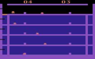 Airlock (Atari 2600) screenshot: Almost made it to the top!