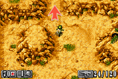 Medal of Honor: Infiltrator (Game Boy Advance) screenshot: All enemies in an area must be cleared before you can proceed.