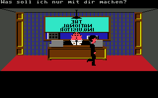 Zak McKracken and the Alien Mindbenders (Commodore 64) screenshot: Intro (German)