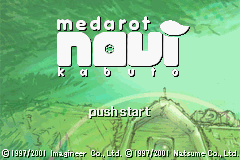 Medarot Navi: Kabuto (Game Boy Advance) screenshot: Title Screen