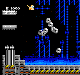 Air Fortress (NES) screenshot: Flying nuts