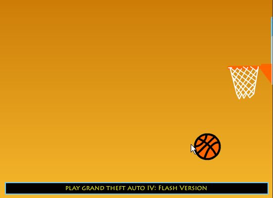 NBA 2K10 Basketball: Flash Version (Browser) screenshot: The best thing about this game is that the ball bounces