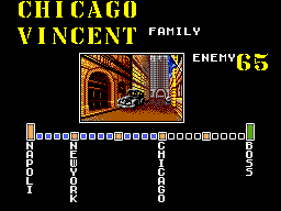 Dead Angle (SEGA Master System) screenshot: Level 4 Chicago