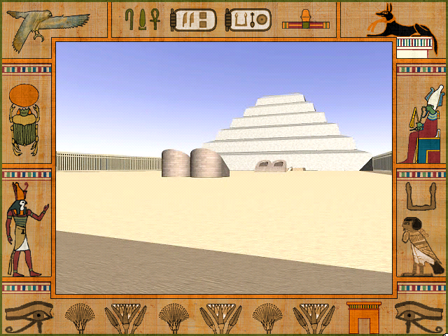 Nile: An Ancient Egyptian Quest (Windows) screenshot: Temple in Saqqara