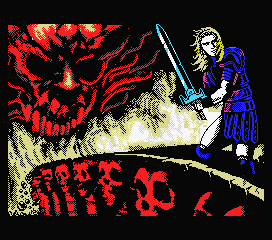 Satan (MSX) screenshot: Loading screen