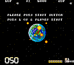 Black Panther (Arcade) screenshot: Please, push start botton (1 or 2 players)