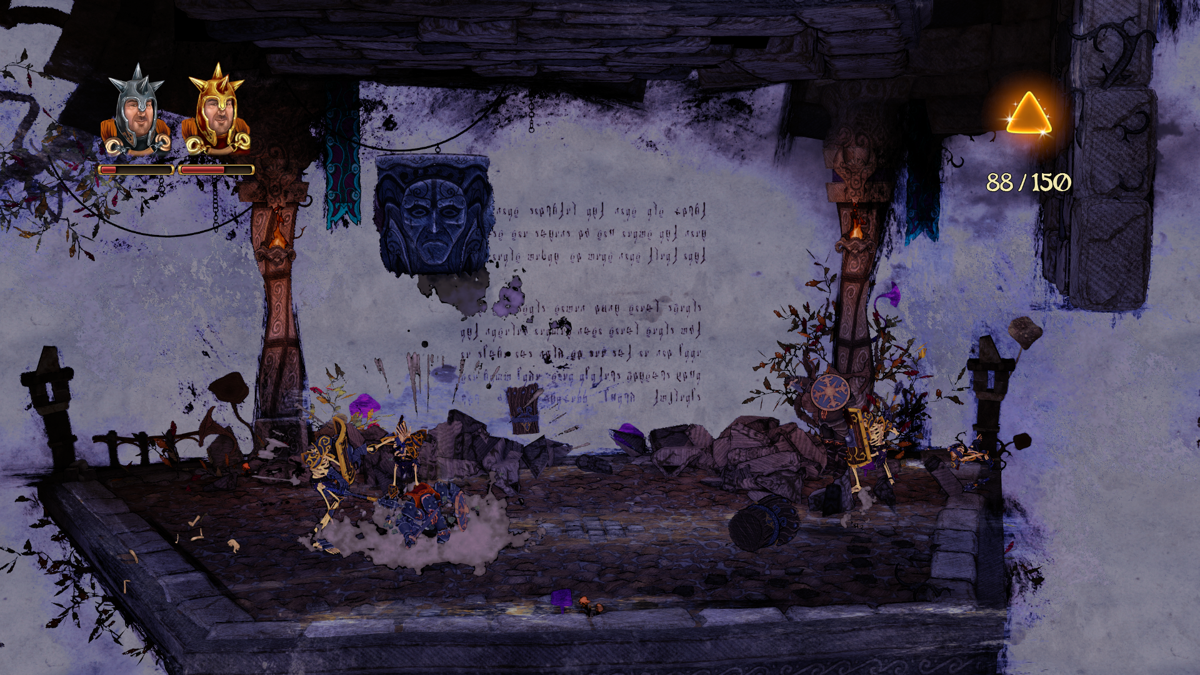 Trine 3: The Artifacts of Power (Windows) screenshot: This "inside the book" look is quite impressive
