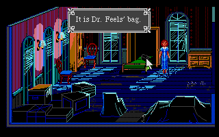 The Colonel's Bequest (Atari ST) screenshot: Dr. Feel's room.
