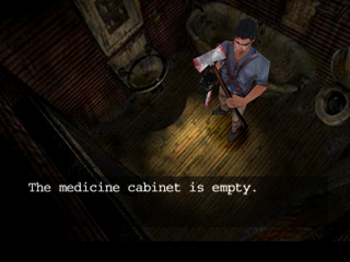 Evil Dead: Hail to the King (PlayStation) screenshot: Bathroom