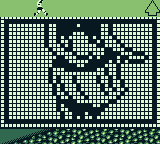 FIFA International Soccer (Game Boy) screenshot: The scoreboard shows a hula dancer animation.
