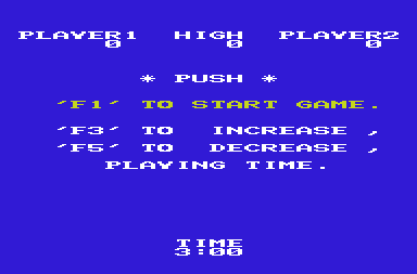 Sea Wolf (VIC-20) screenshot: Game options