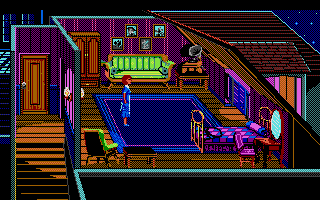 The Colonel's Bequest (Atari ST) screenshot: Fifi's room.