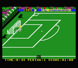 Fútbol (MSX) screenshot: GOOOOOOAL!