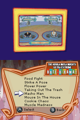 Johnny Bravo in The Hukka-Mega-Mighty-Ultra-Extreme Date-O-Rama! (Nintendo DS) screenshot: Help Menu