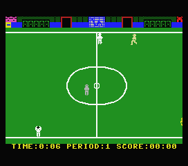 Fútbol (MSX) screenshot: It is being thrown in.
