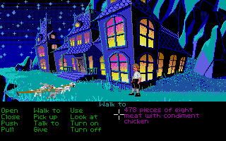 The Secret of Monkey Island (Atari ST) screenshot: Governor's Mansion.