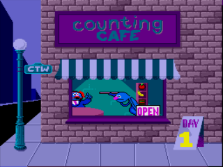 Sesame Street: Counting Cafe (Genesis) screenshot: Day 1