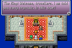 Final Fantasy I & II: Dawn of Souls (Game Boy Advance) screenshot: Yes my King!