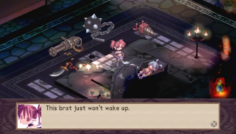 Disgaea: Afternoon of Darkness (PSP) screenshot: Various means of waking up the prince