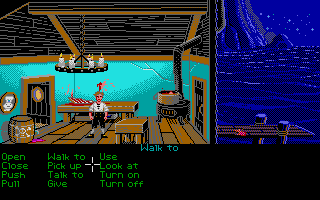The Secret of Monkey Island (Atari ST) screenshot: Kitchen.