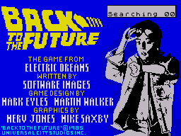 Back to the Future (ZX Spectrum) screenshot: Loading screen