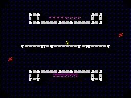 S.I.P (ZX Spectrum) screenshot: Level 1:<br> Starting the level.