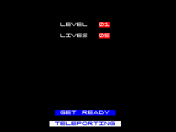 S.I.P (ZX Spectrum) screenshot: Level 1 Panel.