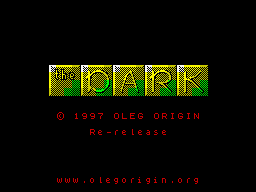 The Dark (ZX Spectrum) screenshot: Loading Screen.