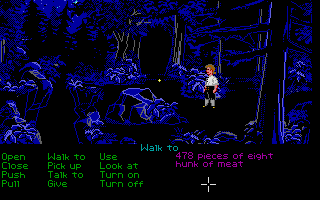 The Secret of Monkey Island (Atari ST) screenshot: The forest.