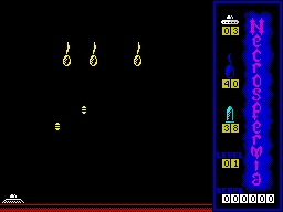 Necro Spermia (ZX Spectrum) screenshot: Level 1