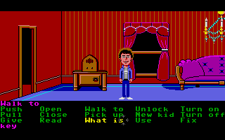 Maniac Mansion (Atari ST) screenshot: There's an old radio here.
