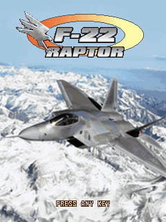 F-22 Raptor (J2ME) screenshot: Title screen