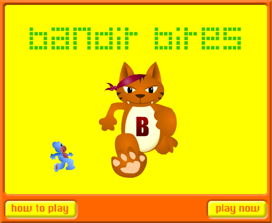 Bandit Bites (Browser) screenshot: Title screen