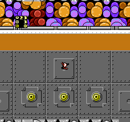 Fun House (NES) screenshot: These targets have to be hit with tomatoes