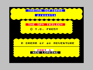 The Spy Trilogy (ZX Spectrum) screenshot: Title Screen