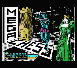 Megachess (MSX) screenshot: Loading and title screen