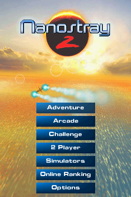 Nanostray 2 (Nintendo DS) screenshot: Title screen.