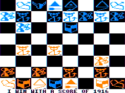 Varloc (TRS-80 CoCo) screenshot: Game over