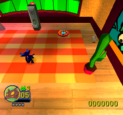 Rat Attack! (PlayStation) screenshot: Theme: House. First stage: Leisure Lounge.